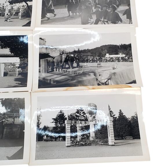 Vtg Gate of Nagoya Castle Lot of 7 Original Monochrome Photography 3" x 5" - Picture 5 of 11